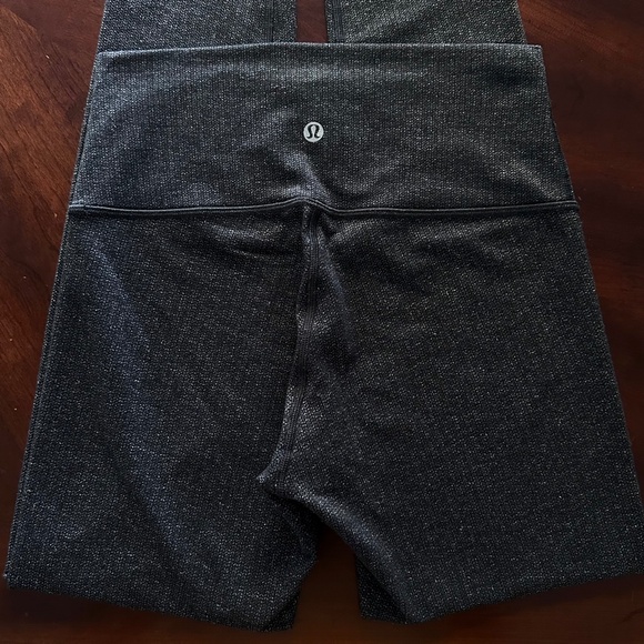 Lululemon Wunder Under 28" Hi-Rise Tight Luon Variegated Knit Heathered Black - Picture 13 of 16
